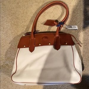 Dooney & Bourke White Leather Wilson Bag